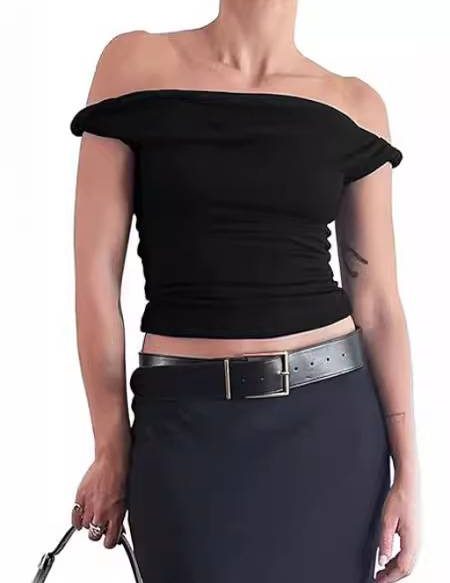 Twisted Off-shoulder T-shirt