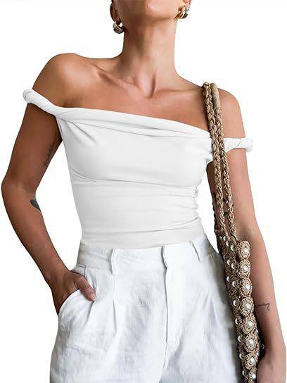 Twisted Off-shoulder T-shirt - Image 4